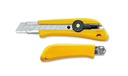 Cutter 18Mm Heavy Duty Utility Knife, Ergonomic Ol-Bn-Al Olfa Yellow 