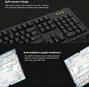 Rapoo NK1900 Wired Keyboard AR Black