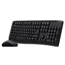 Rapoo X1800Pro Wireless Optical Mouse & Keyboard AR Black