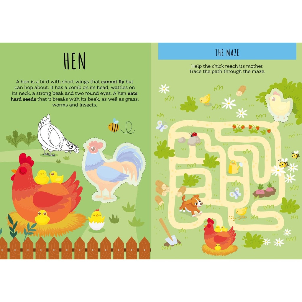 Valigetta Con Carte E Stickers - Happy Families. The Farm