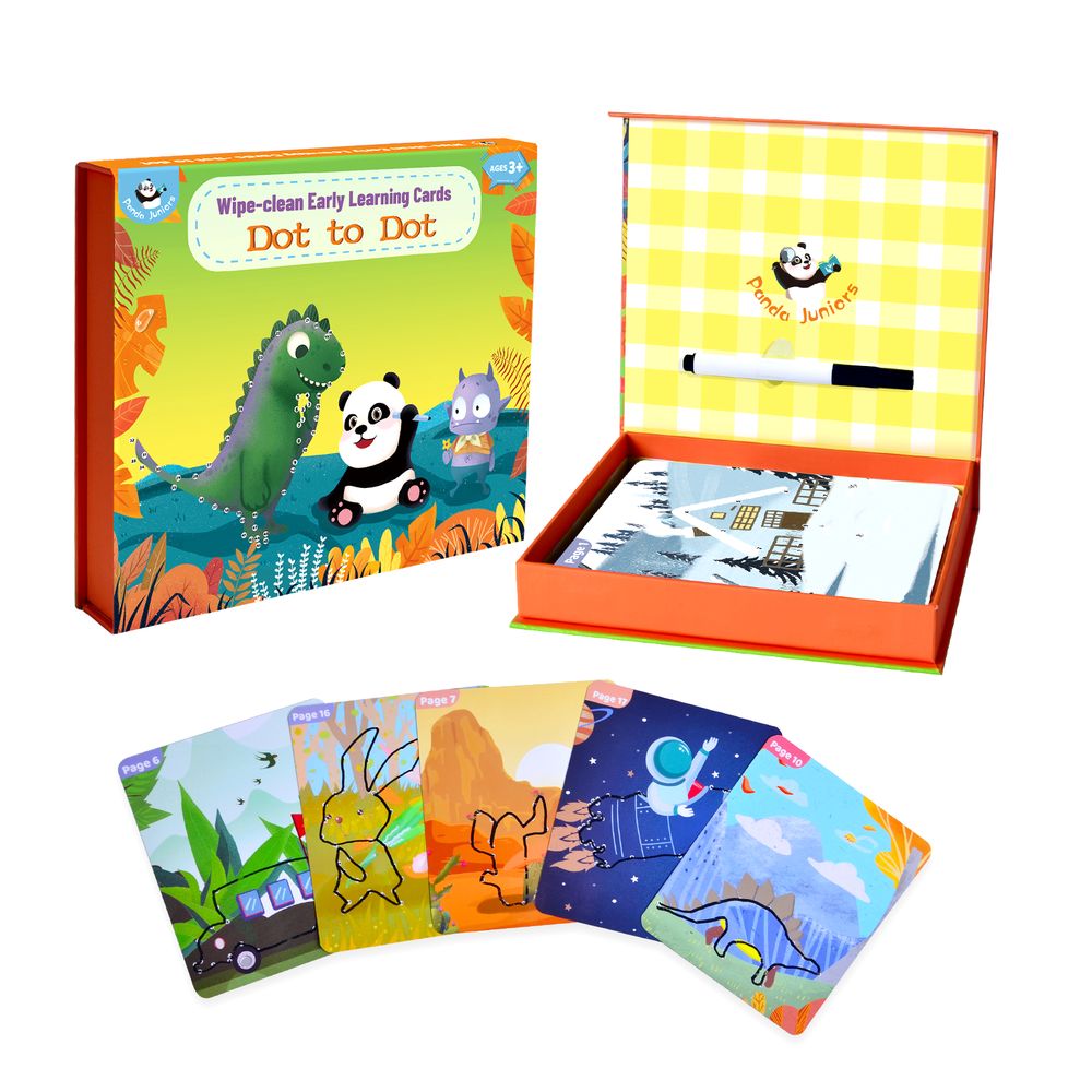 PJ003-1 Wiple-Clean Early Learning Cards -Dot To Dot  49700200