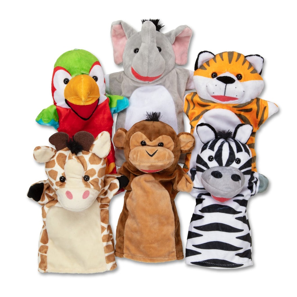 Md Safari Puppet Set (6 Pc) 46009118