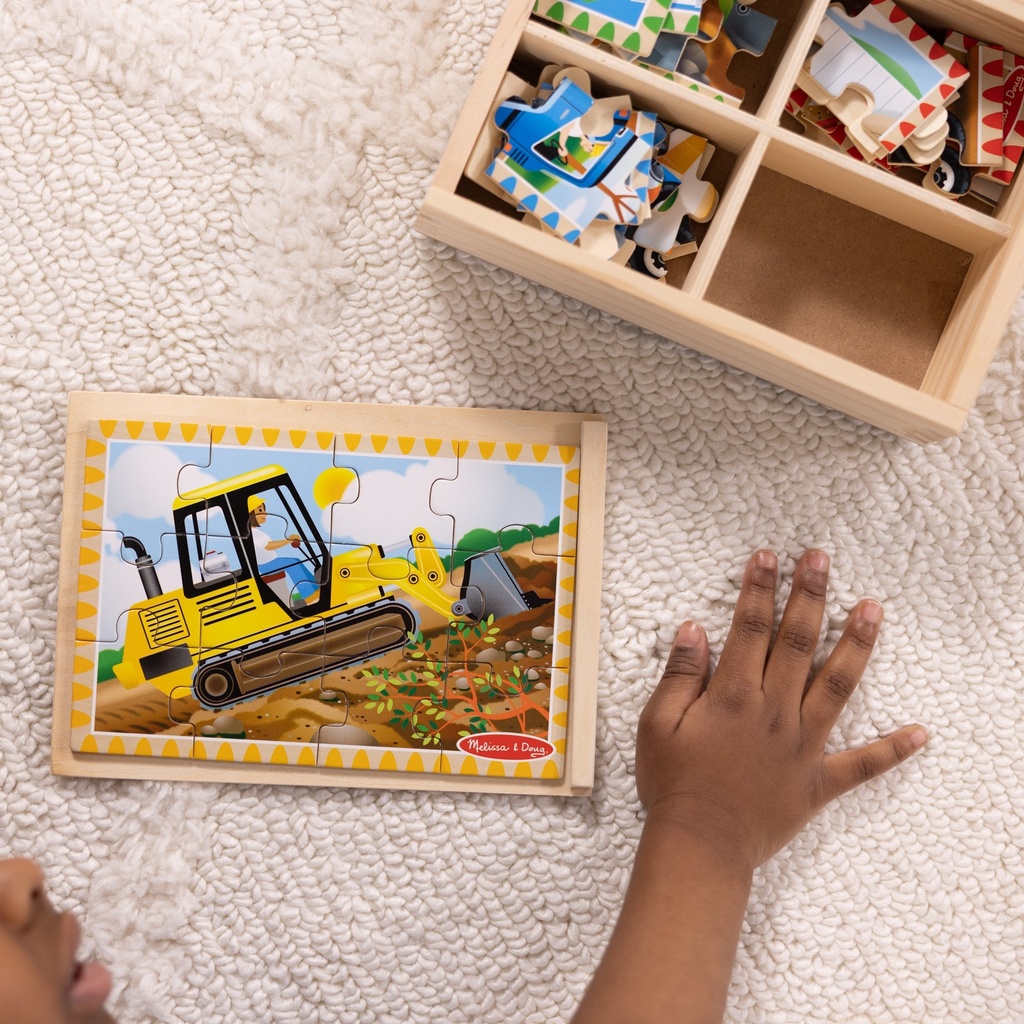 Melissa And Doug Construction Puzzles In A Box