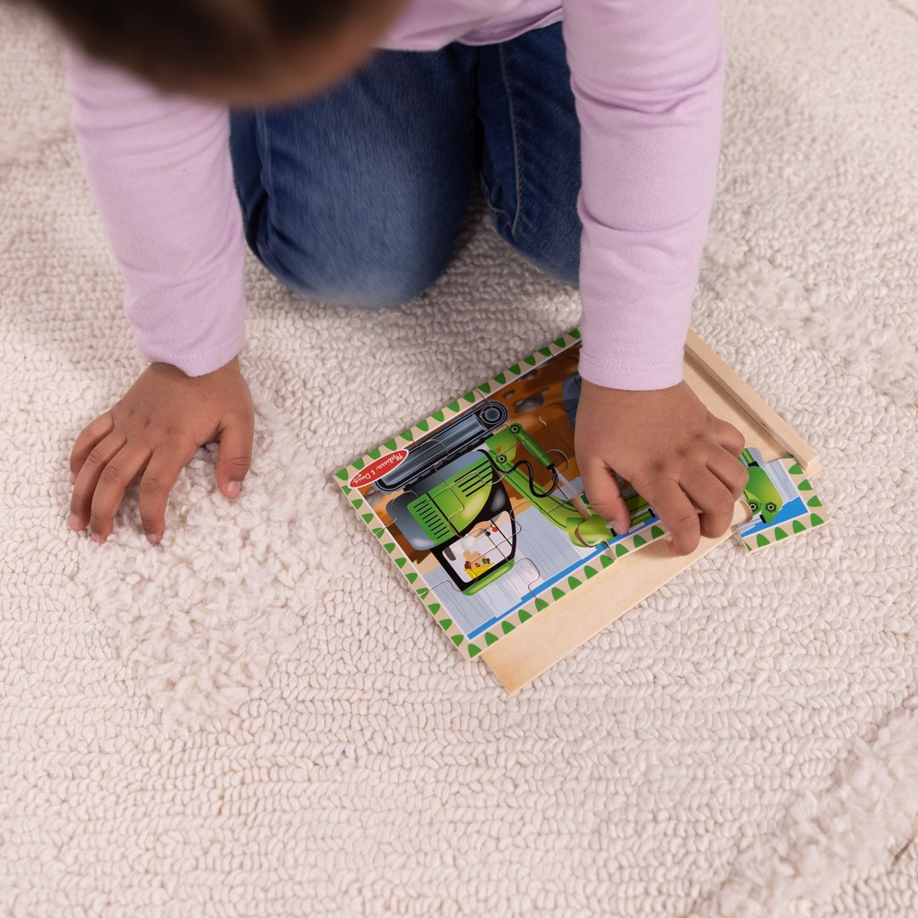Melissa And Doug Construction Puzzles In A Box