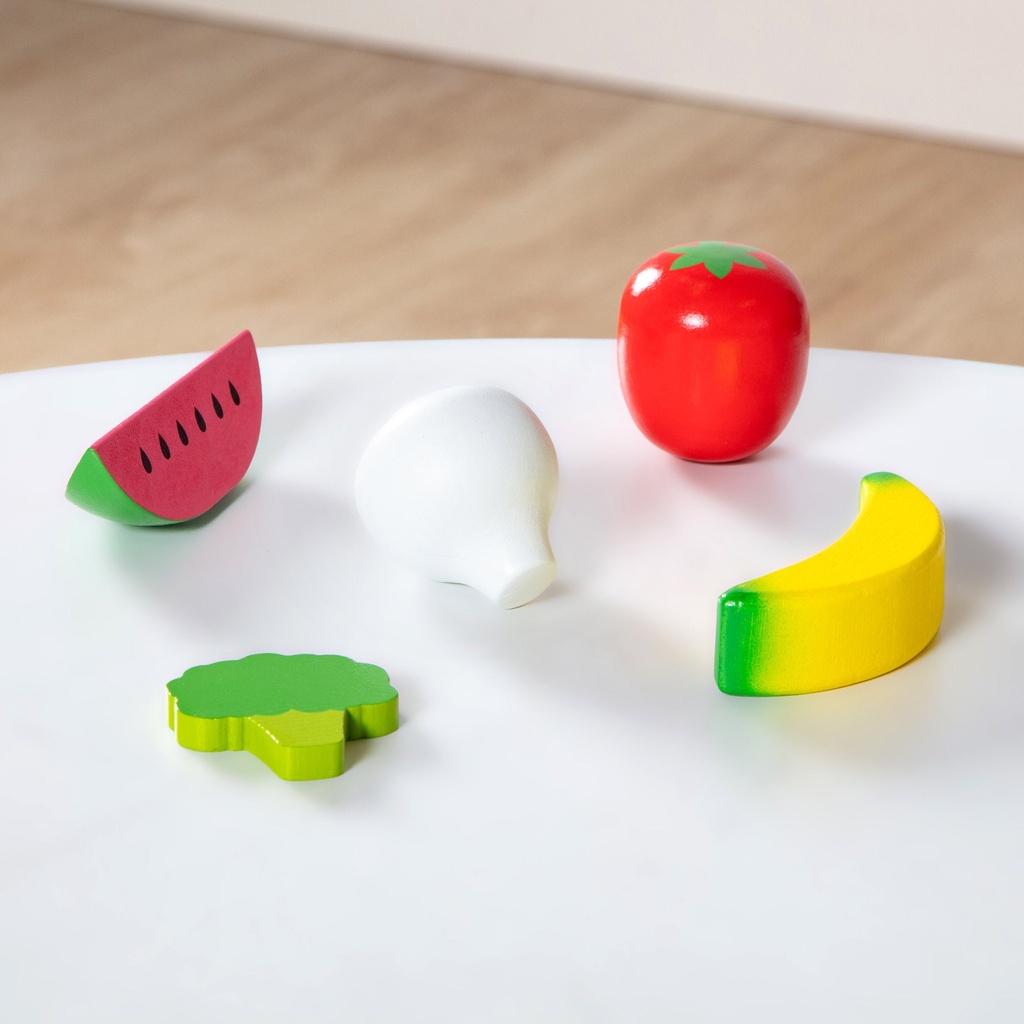 Melissa And Doug Wooden Food Groups Play Set - Produce