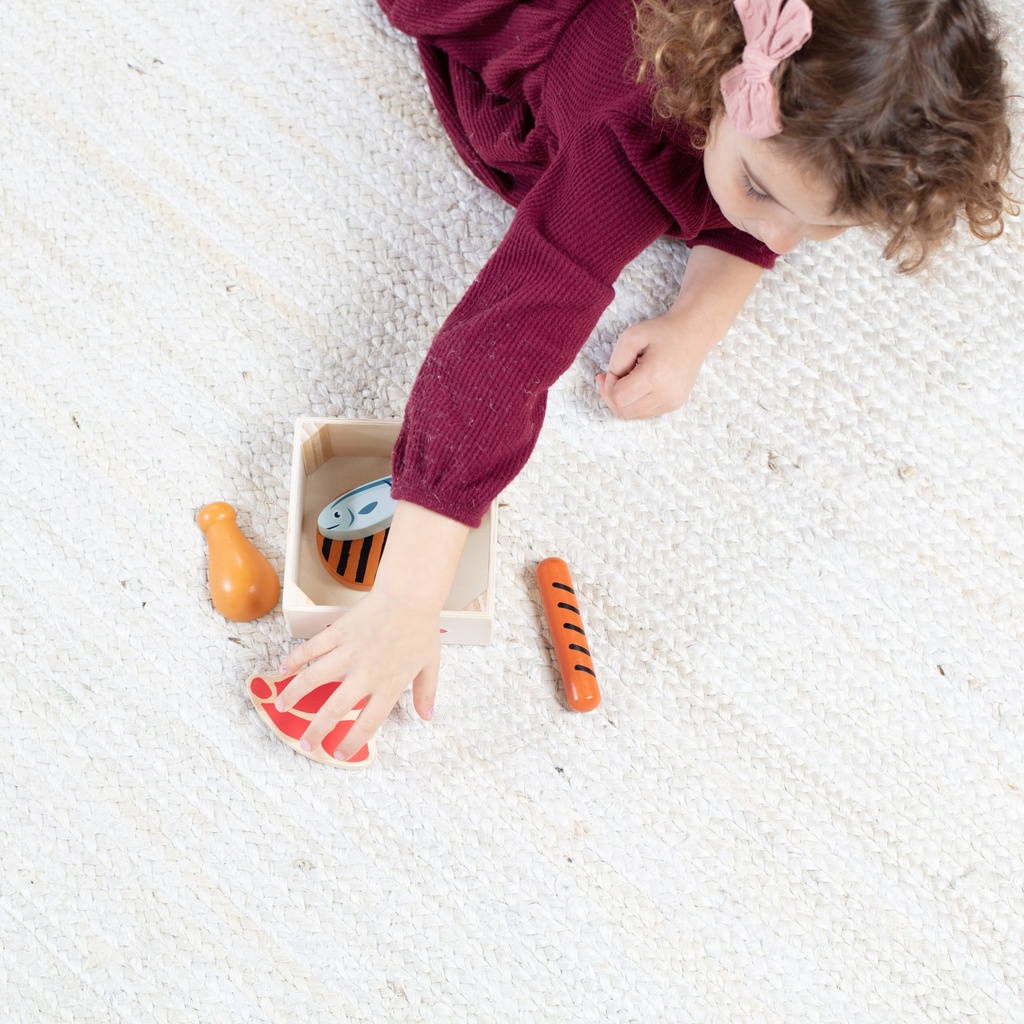 Melissa And Doug Wooden Food Groups Play Set - Protein