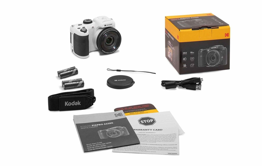 Kodak Pixpro Astro Zoom Az255 Wh-16Mp Digital Camera,25Xoptical Zoom White