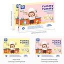 Panda Juniors Pj014-4 Coloring Book- Yummy Yummy