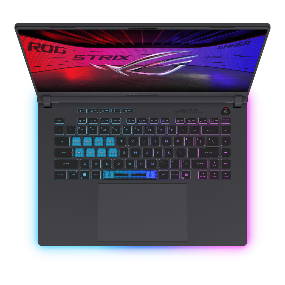 Asus ROG Strix G16 G615LM-G1SU7161W, 16-inch 2.5K (2560 x 1600, WQXGA), Intel® Core™ Ultra 7 Processor 255HX 2.4 GHz, 8GB GDDR7, 16GB RAM, 1TB PCIe M.2 SSD, Gray - U7GB5S65AJ