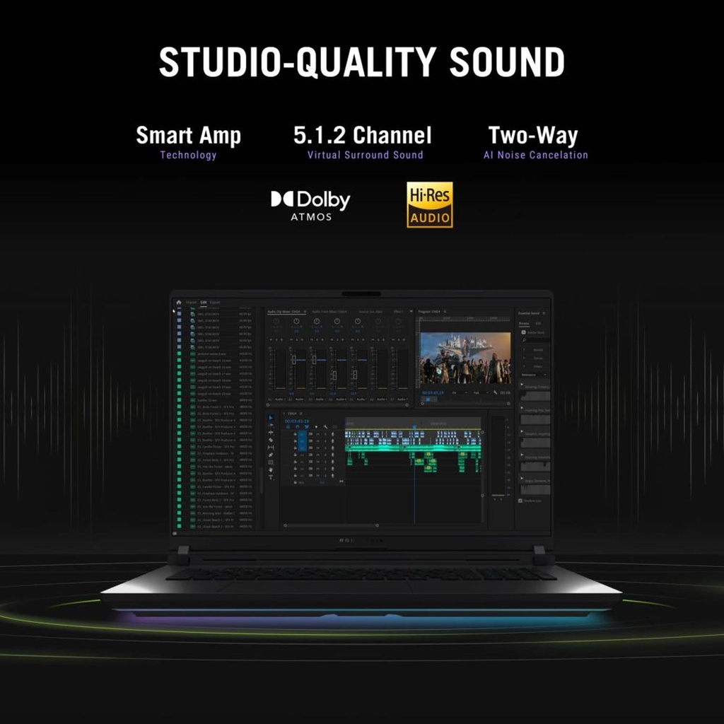 Asus ROG Strix G16 G615LM-G1SU7161W, 16-inch 2.5K (2560 x 1600, WQXGA), Intel® Core™ Ultra 7 Processor 255HX 2.4 GHz, 8GB GDDR7, 16GB RAM, 1TB PCIe M.2 SSD, Gray - U7GB5S65AJ