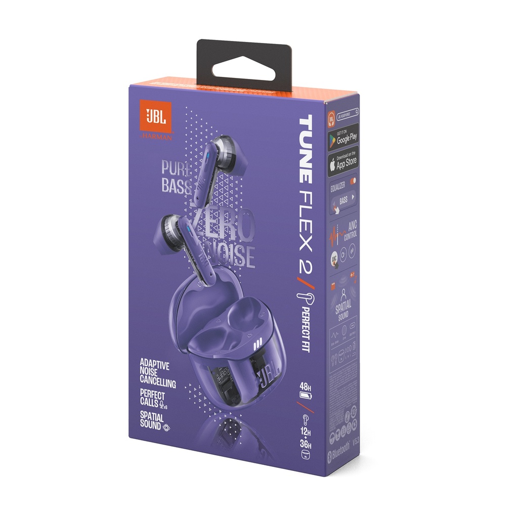 JBL Tuneflex2 Purple Ghost Edition True Wireless Noice Cancelling Earbuds |JBLtflex2Gmae