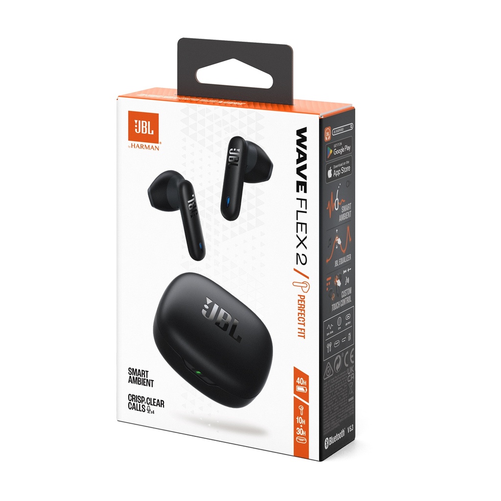 JBL Waveflex2 Black True Wireless Earbuds