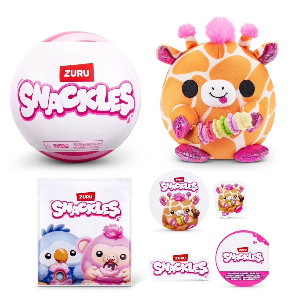 S001-Snackles-Core Non Licensed-Series 1-Capsule 5"-Capsule ,15Pcs/Gravity Pdq,30Pcs/2Pdq/Ctn