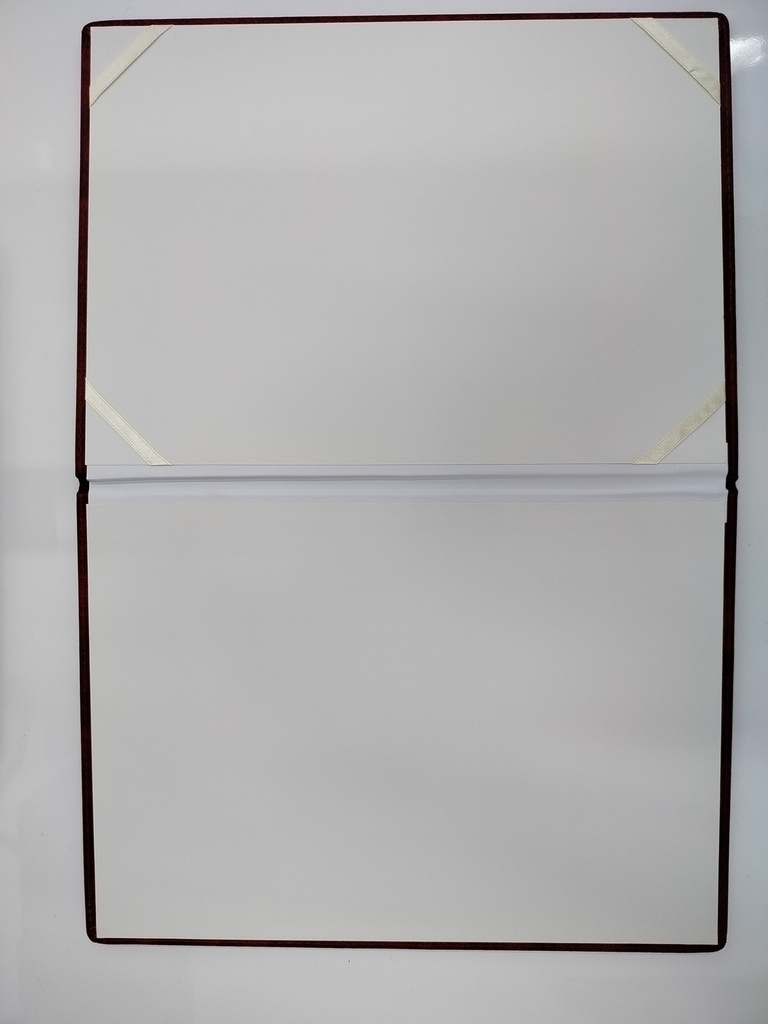 Certificate Cover Foldable Felt Padded A4 - Brown