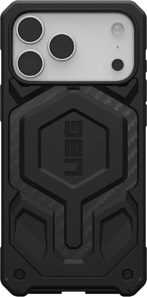 UAG Monarch Pro iPhone  17 Pro max carbon fiber black,Built-In MagSafe Module,Premium Materials (Variation: Leather, Kevlar®, Carbon Fiber),8 Ft/5.4 Meters Drop Protection