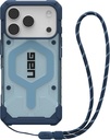 UAG Pathfinder Clear Magsafe with Blue lanyard For iPhone 17 pro ice/silver , 18 Ft/5.4 Meters Drop Protection,Elevated, Co-Molded Design,Tactile No-Slip Grip,Protective Screen Surround