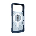 UAG Pathfinder Clear Magsafe with Blue lanyard For iPhone 17 pro max ice/silver , 18 Ft/5.4 Meters Drop Protection,Elevated, Co-Molded Design,Tactile No-Slip Grip,Protective Screen Surround