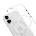 Mageasy Bright M Never Yellowing Protective Clear Case With Independent Metal Buttons For Iphone 17-Transparent/White Ring