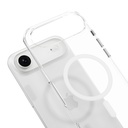 Mageasy Bright M Never Yellowing Protective Clear Case With Independent Metal Buttons For Iphone 17 Air-Transparent/White Ring