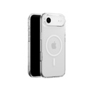 Mageasy Bright M Never Yellowing Protective Clear Case With Independent Metal Buttons For Iphone 17 Air-Transparent/White Ring