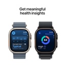 Apple Apple Watch Ultra 3 GPS + Cellular 49mm Black Titanium Case with Black/Charcoal Trail Loop - M/L