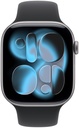 Apple Apple Watch Series 11 GPS + Cellular 46mm Space Grey Aluminium Case with Black Sport Band - M/L
