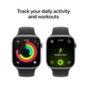 Apple Apple Watch Series 11 GPS 46mm Space Grey Aluminium Case with Black Sport Band - M/L