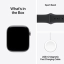 Apple Apple Watch Series 11 GPS 46mm Space Grey Aluminium Case with Black Sport Band - M/L