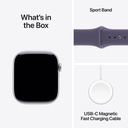 Apple Apple Watch Series 11 GPS 46mm Silver Aluminium Case with Purple Fog Sport Band - M/L