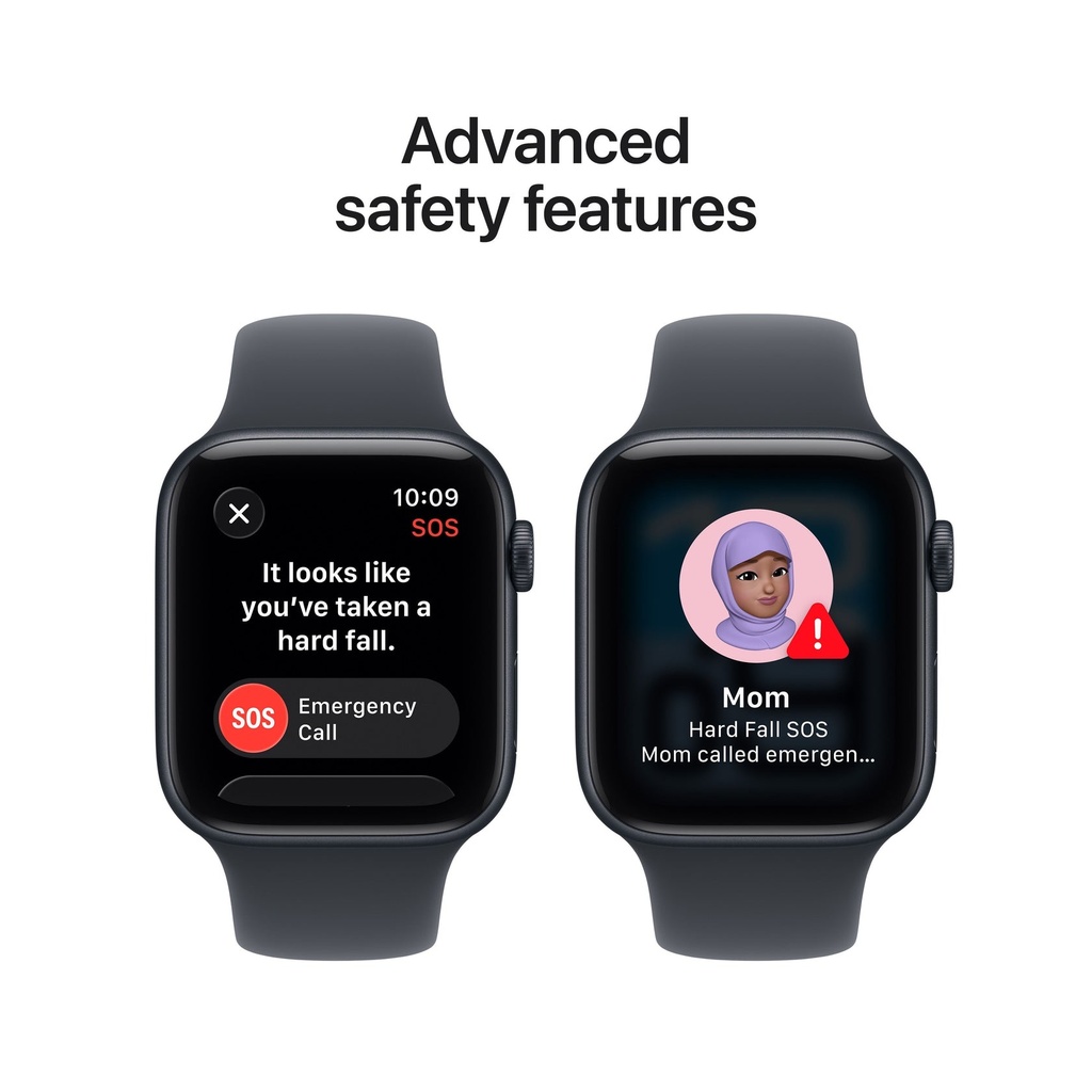Apple Apple Watch SE 3 GPS 44mm Midnight Aluminium Case with Midnight Sport Band - S/M