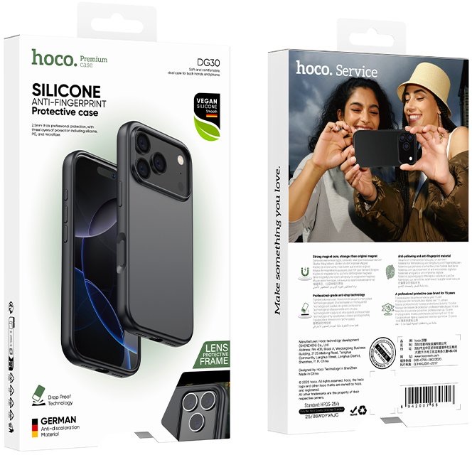 Hoco DG30 Silicone protective case iP17 Pro Max