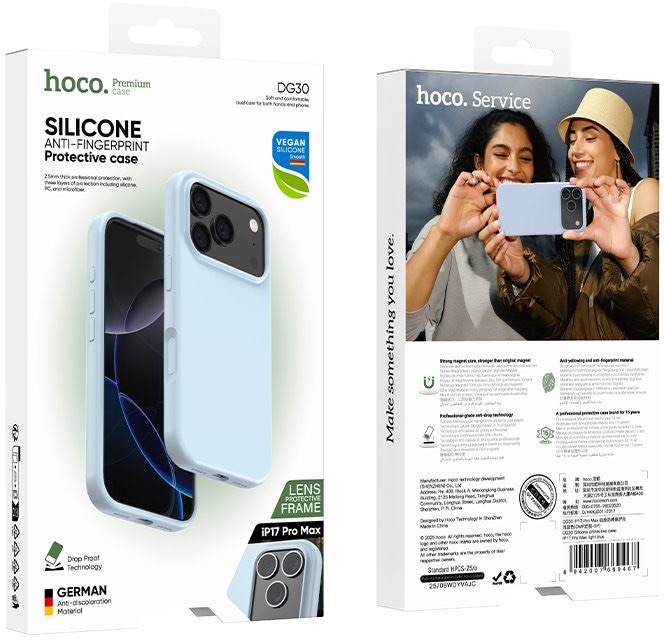 Hoco DG30 Silicone protective case iP17 Pro Max