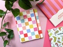 B5 Pu Journal - Saje - The Best Ideas - Rainbow Check