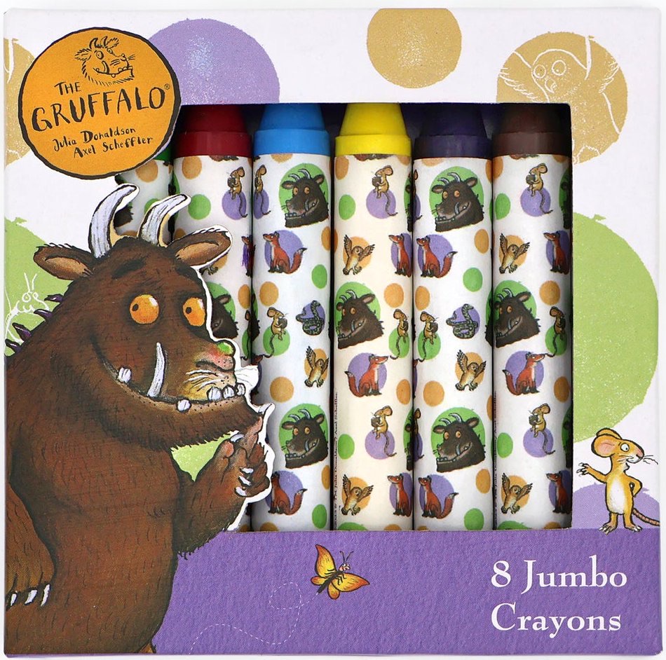 8 Jumbo Crayons 24/Cdu - Gruffalo