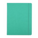 Lge Pu Journal/Black/Gold B'Band - Green