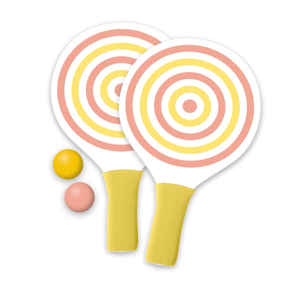 2 Paddle Bats And Ball Set - Summer Fun Games