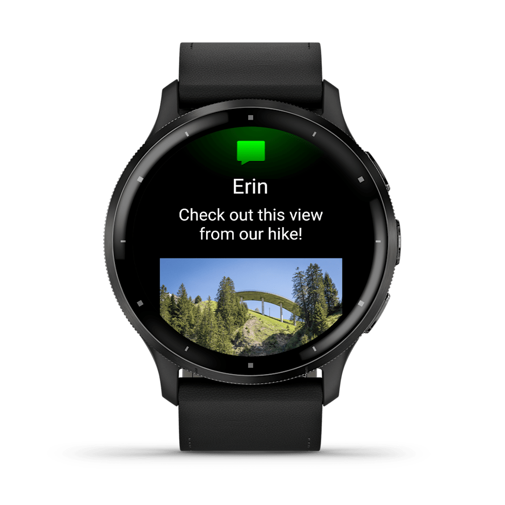 Garmin - Venu 3 Gps Wifi Black Slate Leather Emea /Anz 010-02784-52