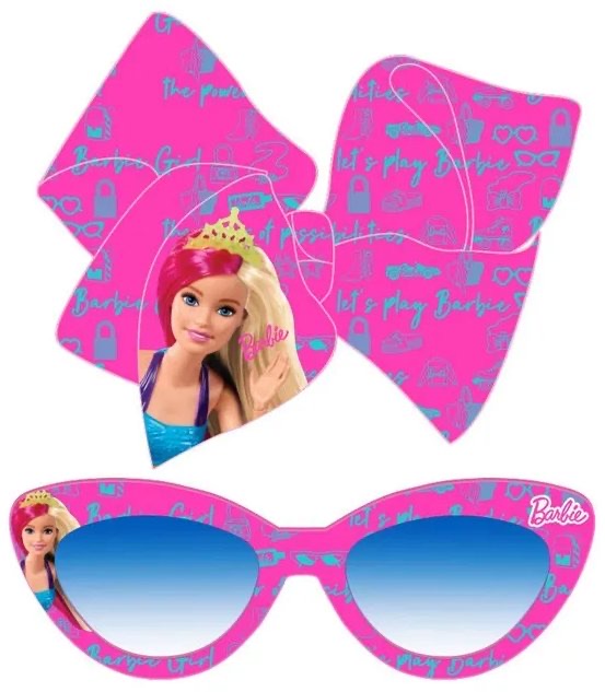 Barbie Bow Clips With Sunglasess