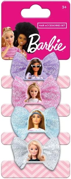 Barbie Bow Clips (Set Of 4)