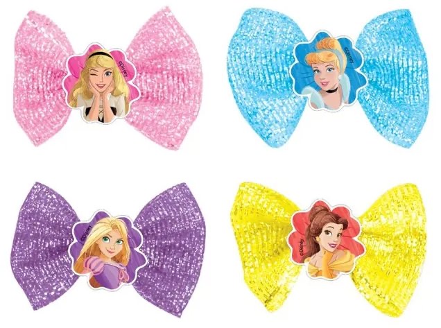 Princess Bow Clips (Set Of 4)