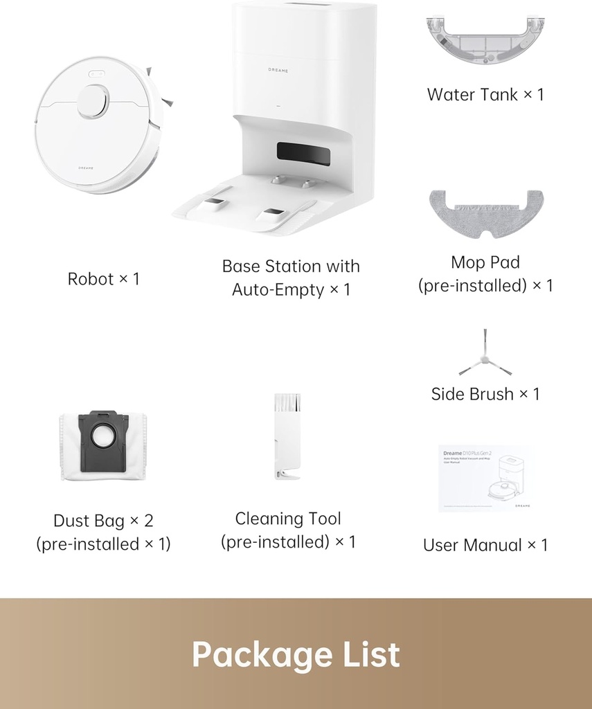 Dreame D10 Plus Gen2 Rld32Gd Robotic Vacuum Cleaner