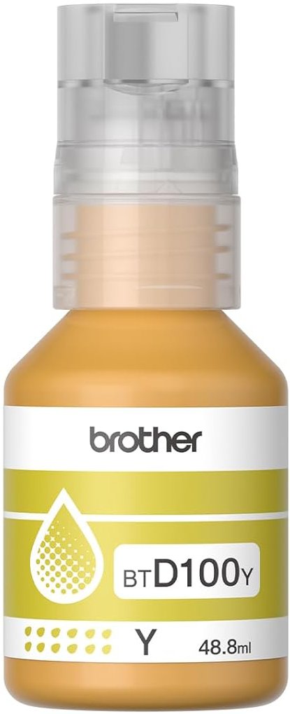 Brother BTD100Y Yellow Cartridge For DCP-T430W,DCP-T530DW,DCP-T730DW,DCP-T830DW,MFC-T930DW