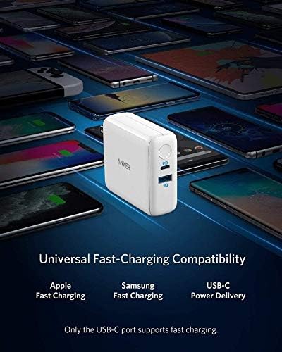 Anker A1624H22 Powercore Iii 5000 White Fusion Powerbank+Wall Charger