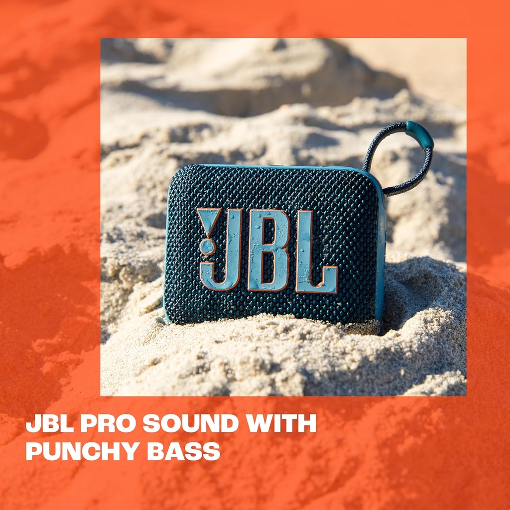 JBL Go4 Red Portable Waterproof Bluetooth Speaker