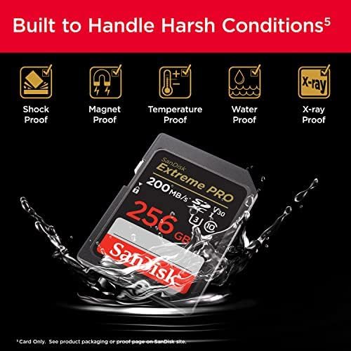 Sandisk Extreme Pro 256Gb 200Mb/S Memory Card