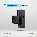 Powerology Ip65 265Gb 3Mp Infrared Smart Camera Doorbell 5200Mah With Voice,Ppbcha85,Black