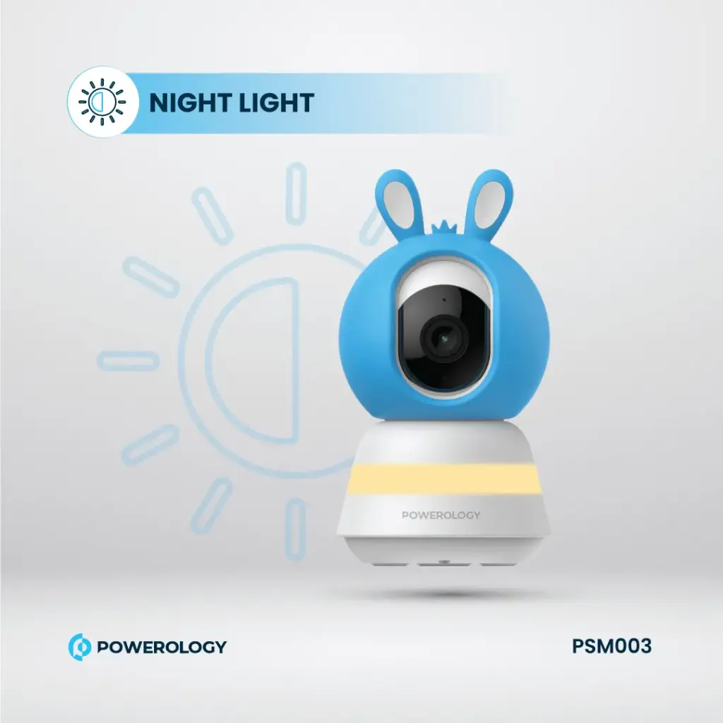Powerology Monitor & App Baby Camera,Psm003,Blue & Pink