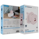 Powerology Dual-Port Fast Charging Adapter Pd 35W,Pwfc554Bpk,Pink