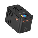 Powerology Gan 75W Universal Charger ,Pwcuqc041,Black