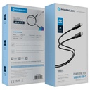 Powerology Power Sync Flex Usb-C To Usb-C Pd 100W 2M Cable,Pcab017Bk,Black